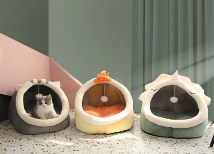 
Лежанка домик со съемной подушкой для кота, собаки
Особенности:
	
	Домик сохран. . фото 4
