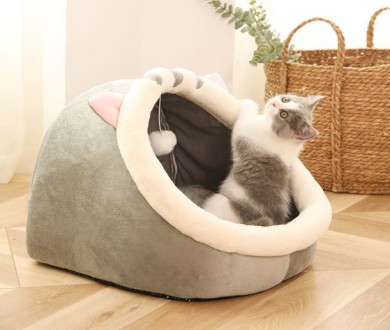 
Лежанка домик со съемной подушкой для кота, собаки
Особенности:
	
	Домик сохран. . фото 5