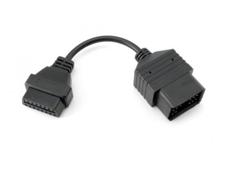 Переходник с OBD2 16pin мама на Toyota 17pin папа. Ровно. фото 1
