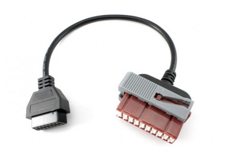 Переходник с OBD2 16pin мама на Peugeot Citroen 30pin папа. Ровно. фото 1