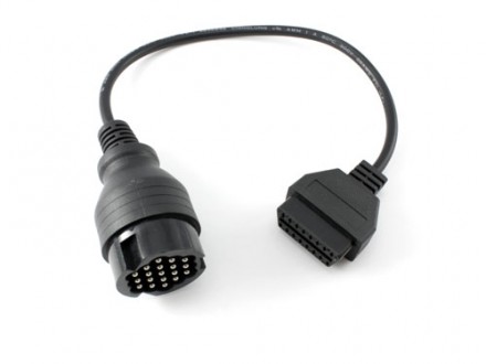 Переходник с OBD2 16pin мама на Porsche 19pin папа. Ровно. фото 1