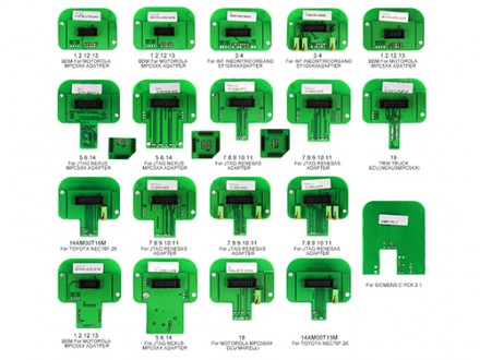 Набор из 22 BDM ЭБУ адаптеров для BDM100 KESS KTAG CMD FGTECH KTM100. Ровно. фото 1