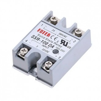 Однофазне твердотіле реле SSR-100DA 100A DC-AC. Рівне. фото 1 Однофазне твердотіле реле SSR-100DA 100A DC-AC. Рівне. фото 1