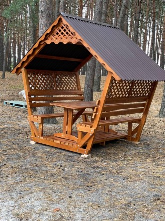 Деревянная беседка, разборная "Люкс". Харьков. фото 1