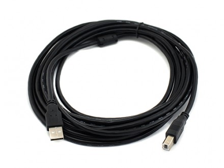 Кабель USB AM-BM 5м, шнур для принтера, сканера. Ровно. фото 1 Кабель USB AM-BM 5м, шнур для принтера, сканера. Ровно. фото 1