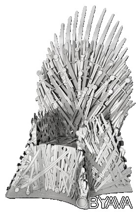
Металлический 3D конструктор "Game Of Thrones - Iron Throne" — название трона, . . фото 1