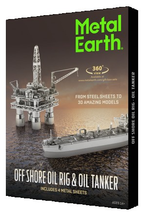 Металлический 3D конструктор Набор моделей Нефтяная платформа и нефтетанкер, Fas. Киев. фото 1 Металлический 3D конструктор Набор моделей Нефтяная платформа и нефтетанкер, Fas. Киев. фото 1
