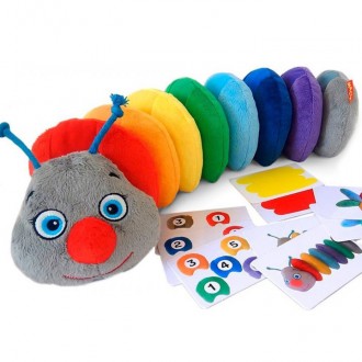 Развивающая игрушка Гусеница Rainbow Macik – играем с пользой, учимся с удовольс. . фото 2