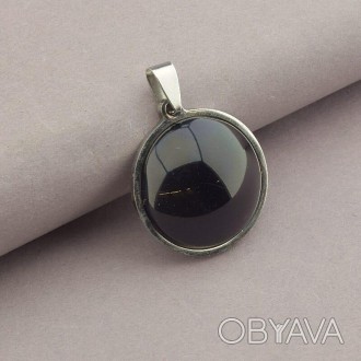 061433 Кулон 'Stainless Steel' Агат