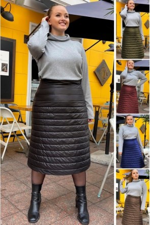 Модная стильная стеганая теплая женская юбка на синтепоне
НАЛИЧИЕ УТОЧНЯЙТЕ!
 
-. . фото 3