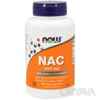 Ацетилцистеїн, NAC Now Foods NAC-ACETYL CYSTEINE 600 мг 100 капсул
Бренд NOW - з. . фото 1