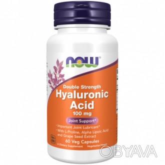 Гіалуронова кислота Now Foods Hyaluronic Acid 100 мг 60 гелевих капсул
Бренд NOW. . фото 1