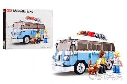 
Конструктор M38-B0707 Model Bricks автобус 227 деталей, коробка 33*5,4*23,7 Дет. . фото 1