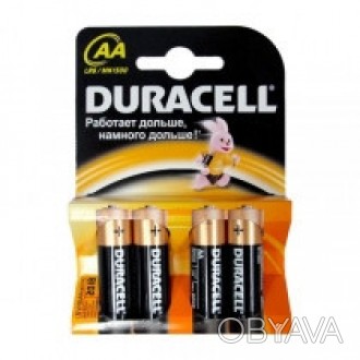 Батарейка Duracell формату AA LR06 4 штуки