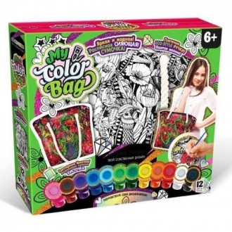 Комплект креативного творчества "My Color Bag" Danko Toys COB-01 сумка-раскраска. Київ. фото 1 Комплект креативного творчества "My Color Bag" Danko Toys COB-01 сумка-раскраска. Київ. фото 1