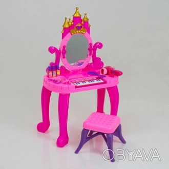 Детское трюмо-пианино "Piano Vanity" со стульчиком, аксессуары и звуковые эффект. . фото 1
