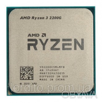 AMD Ryzen 3 2200G 4x3.5GHz-3.7GHz/4Mb/65W (YD2200C5FBBOX) Socket AM4.
Рабочий, п. . фото 1