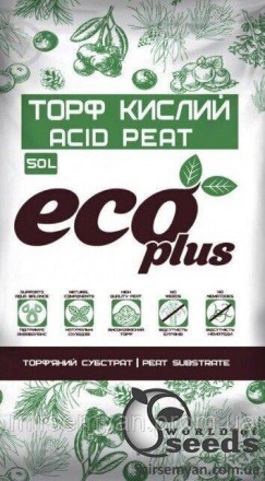 Субстрат Торф кислый 50л ECO PLUS. Тернополь. фото 1 Субстрат Торф кислый 50л ECO PLUS. Тернополь. фото 1