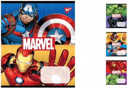А5/12 кос. без д/л YES Avengers. Double power, зошит учнів. 25 шт. в уп. //. Днепр. фото 1 А5/12 кос. без д/л YES Avengers. Double power, зошит учнів. 25 шт. в уп. //. Днепр. фото 1