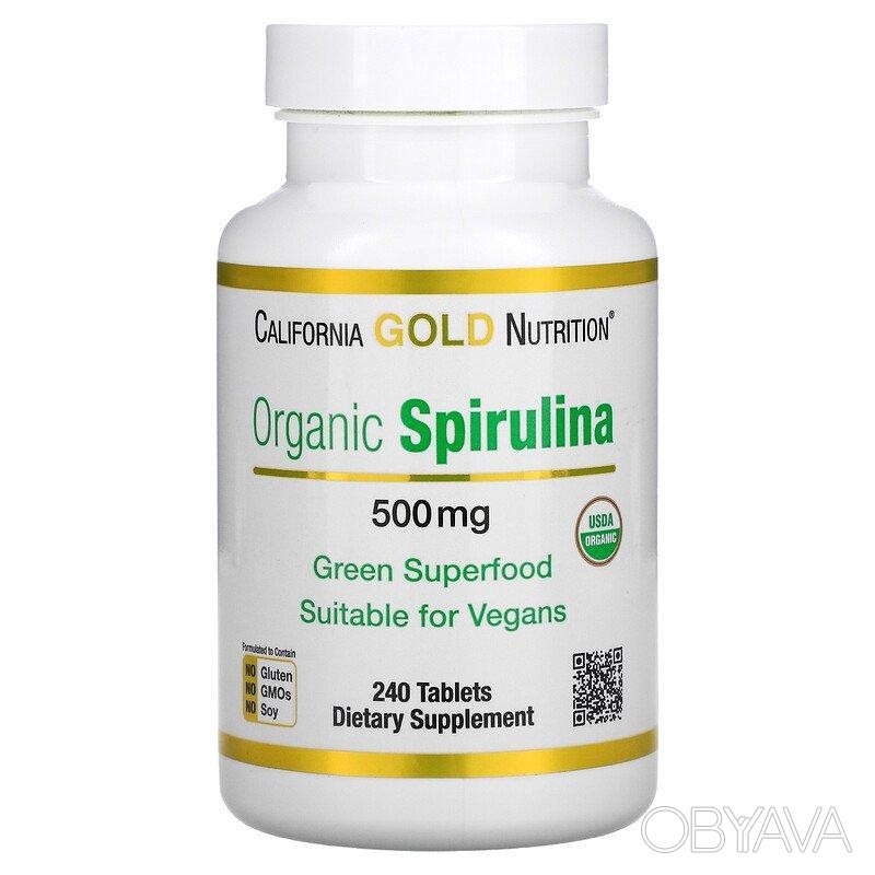 ᐈ Органическая спирулина 500 мг, сертификат USDA Organic, California ...