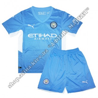 Футбольная форма для детей Манчестер Сити 2021-2022 Puma Home 105-115 см 183150. Киев. фото 1 Футбольная форма для детей Манчестер Сити 2021-2022 Puma Home 105-115 см 183150. Киев. фото 1