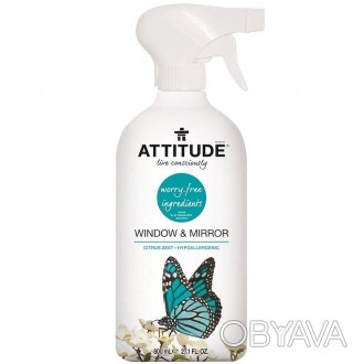 Чистящее средство для мытья окон и зеркал с цедрой цитрусовых Аттитуде Attitude . . фото 1