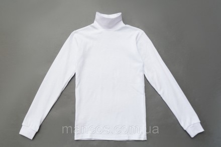 Белая детская водолазка SmileTime классическая Classic White, белая 110. Кривой Рог. фото 1 Белая детская водолазка SmileTime классическая Classic White, белая 110. Кривой Рог. фото 1