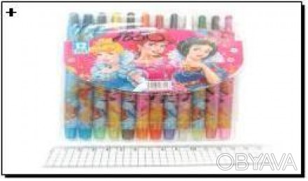  Товар на сайте >>>Мелки восковые Crayons "PR"L", набор 12 цв. PVC Оптовая Торго. . фото 1