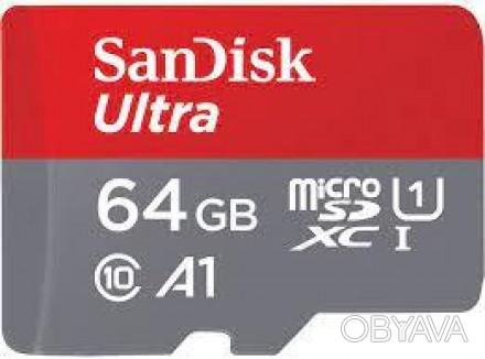 Карта памяти Micro SD SanDisk Ultra 64 GB Class 10 UHS-I M100 MB/s
Карта памяти . . фото 1
