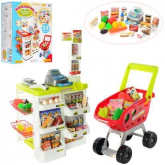 Игровой набор "Магазин, супермаркет" с тележкой (2 цвета) арт. 668-01-03
Игровой. . фото 2