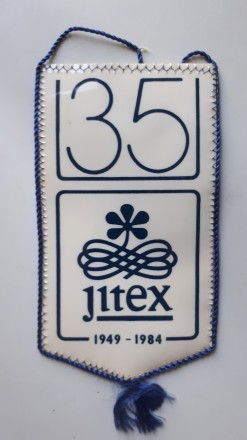 Вымпел ЧССР. 35 лет Jitex 1949-1984. 200 х 110 мм. 

Материал: бумага, пластик. . фото 3