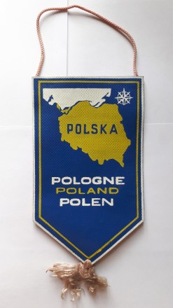 Вымпел Польши. Polska (Польша). Zamek Grodno (Замок Гродно).
165 х 95 мм. без к. . фото 2