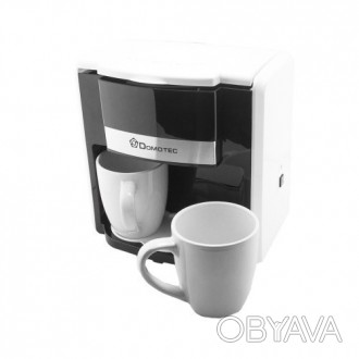 Капельная кофеварка Domotec MS-0706 с 2 чашками, белаяКофеварка Domotec MS-0706 . . фото 1