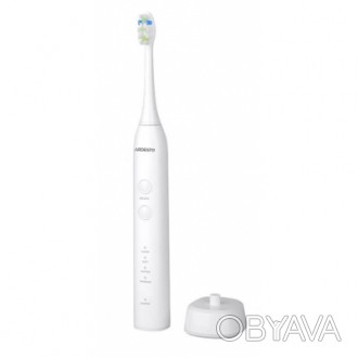 Электрическая зубная щётка Ardesto ETB-112W белая. Средне-мягкая щетина насадок . . фото 1