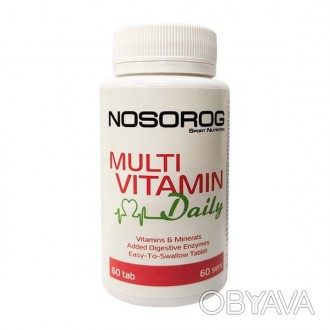 
Nosorog MultiVitamin 60 tab – універсальний комплекс вітамінів та мінералів на . . фото 1
