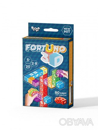 Гра настільна розважальна «Fortuno 3D», російська (32шт). . фото 1