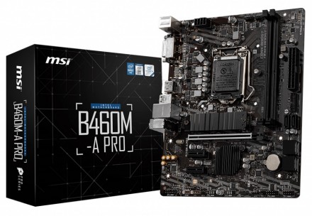 Материнская плата MSI B460M-A PRO (s1200 B460) mATX. Киев. фото 1 Материнская плата MSI B460M-A PRO (s1200 B460) mATX. Киев. фото 1