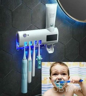 
Диспенсер для зубної пасти та щітки автоматичний Toothbrush sterilizer (W-020),. . фото 1