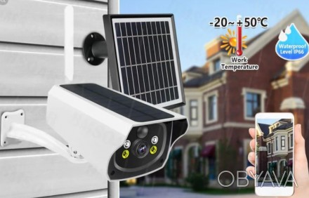 
Камера відеоспостереження UKC Solar Camera Y4P-4G, автономна камера спостережен. . фото 1