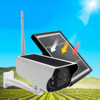 
Вулична акумуляторна IP-камера відеоспостереження UKC Y9 2 mp із сонячною панел. . фото 1