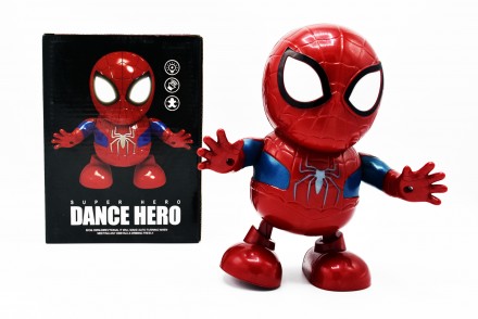Интерактивная игрушка SUNROZ Dance Super Hero танцующий робот Spider-Man
Dance S. . фото 2