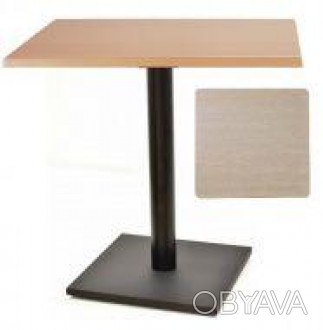 Барный стол, основание черное, столешница цвета натуральный бук, высота 72 см
Ст. . фото 1