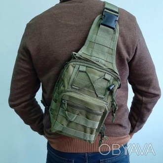 
Тактическая сумка-рюкзак на одной лямке
Можно носить в руке как барсетку и на п. . фото 1