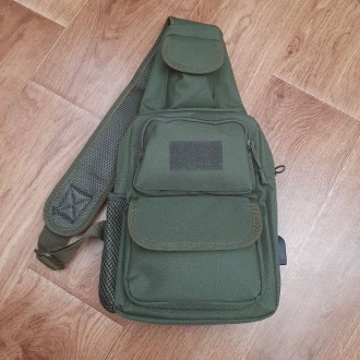 Удобная тактическая сумка-рюкзак на одной лямке + USB выход
Тактическая сумка - . . фото 3