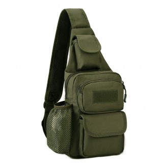 Удобная тактическая сумка-рюкзак на одной лямке + USB выход
Тактическая сумка - . . фото 2