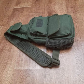 Удобная тактическая сумка-рюкзак на одной лямке + USB выход
Тактическая сумка - . . фото 5
