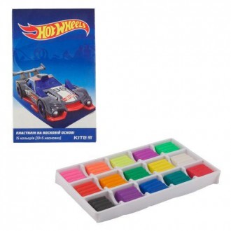 Пластилин на восковой основе "Гонки", 15 цветов [tes167522-TSI]. Киев. фото 1