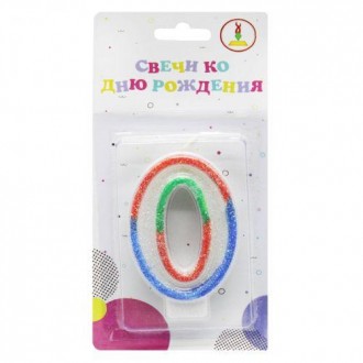 Свеча декоративная "Цифра 0" [sve168324-TSI]. Київ. фото 1