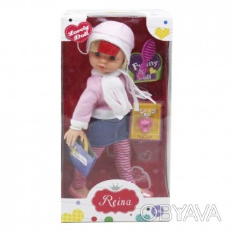 Кукла "Reina" в стильном наряде, с красивыми, длинными волосами. Подвижные ручки. . фото 1