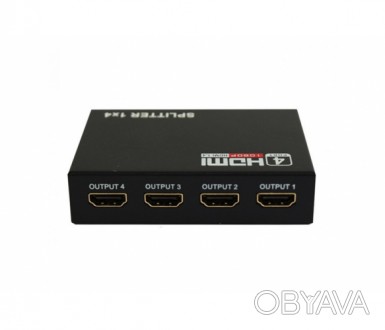 Активный HDMI сплитер 1=>4 порта - поможет раздать видео с одного устройства на . . фото 1